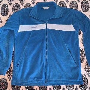 columbia blue fleece jacket